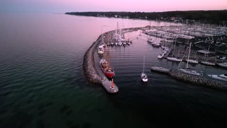 harbor fly away - sailboat drone - denmark - horsholm