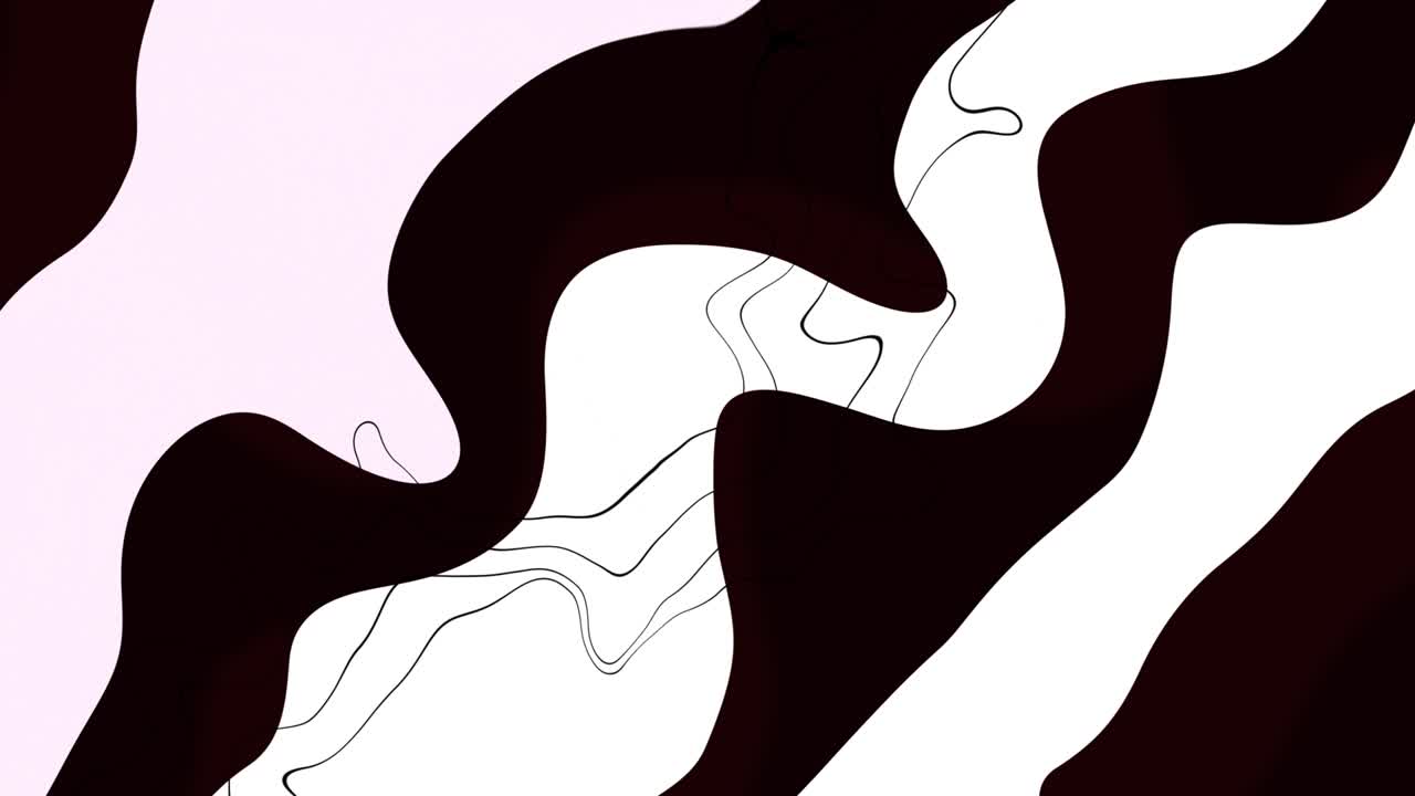 Modne, biało-czarne i kolorowe tło z bezszwową pętlą linii.mp4
