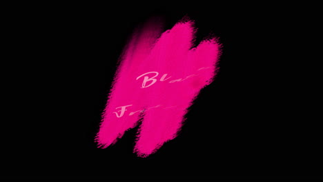 viernes negro con pincel de arte rosa