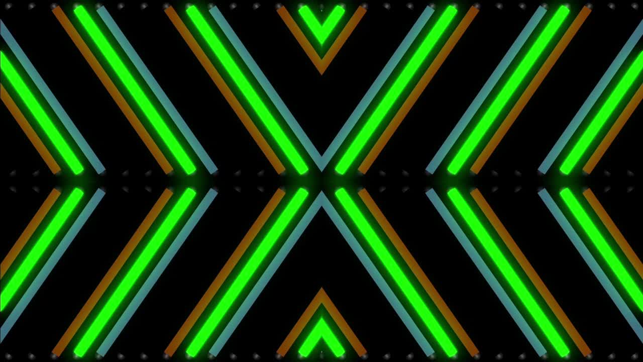 Neon Light Geometric Pattern
