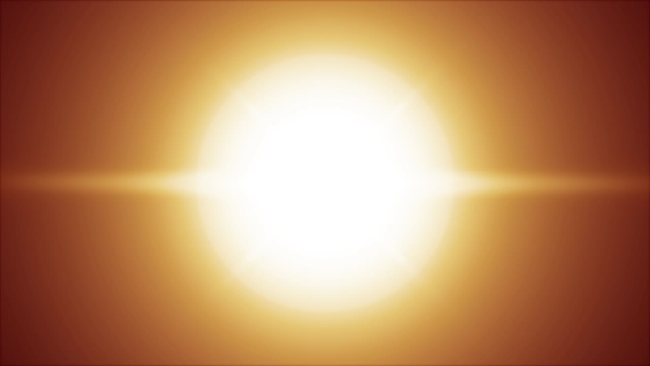 luz del sol lente llamaradas de fondo de animación de arte. luces de explosión de bucle sin costura lente óptica efecto llamarada transición animación brillante imágenes de video brillantes.