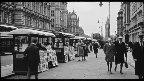 london street scene, 1930s