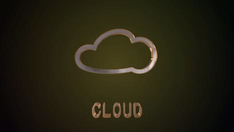 cloud – red looping concept