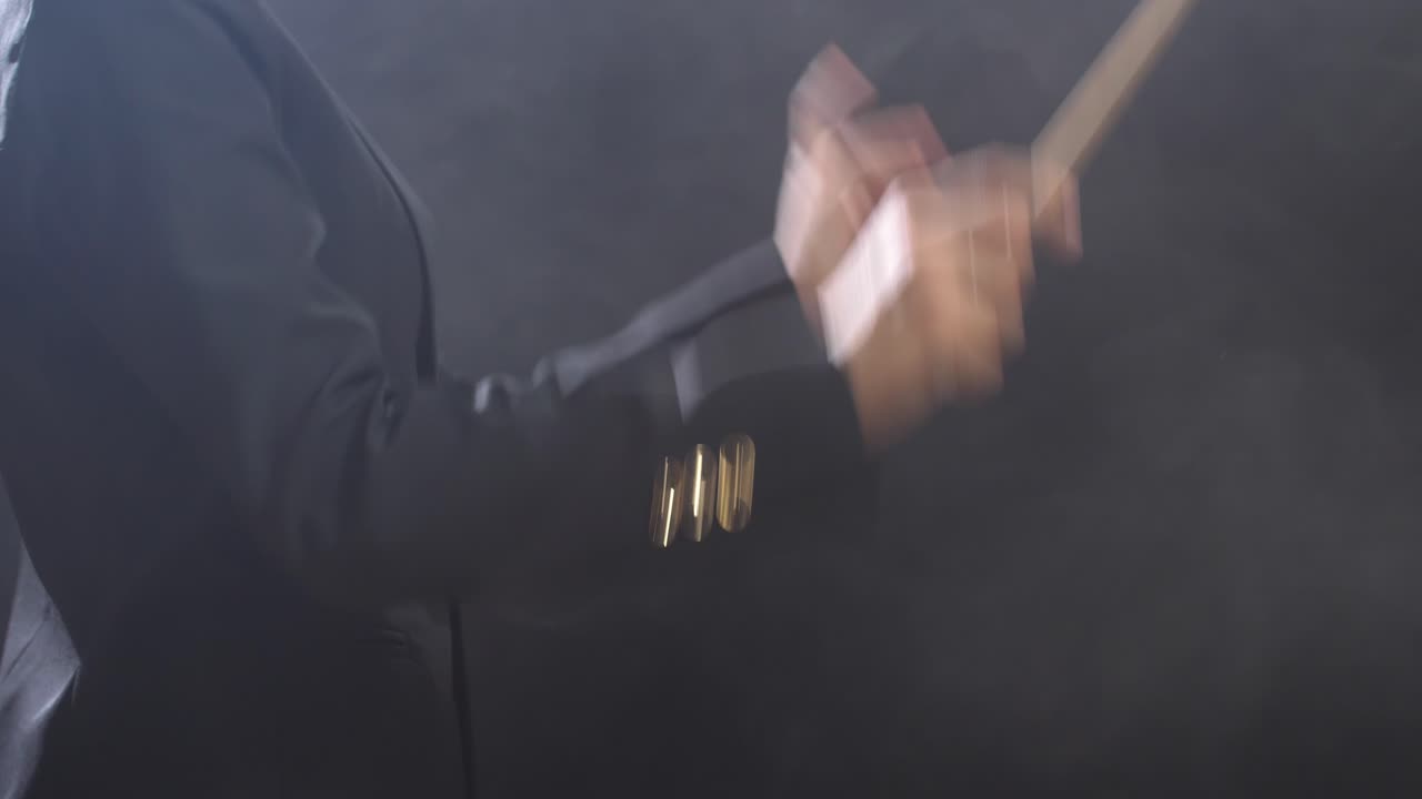 오케스트라를 지휘하는 여자