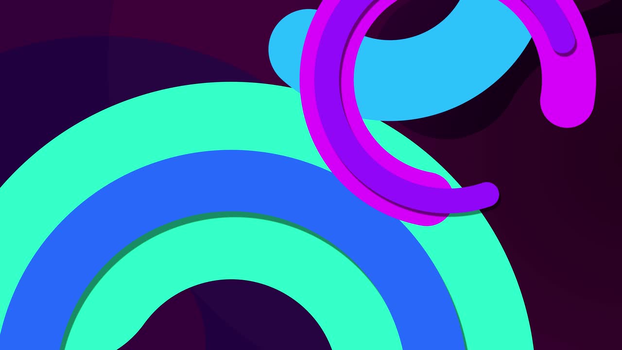 4k background with animated spinning rings