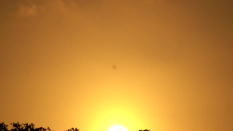 Flugzeug-Fliegt-In-Den-Goldenen-Sonnenuntergang