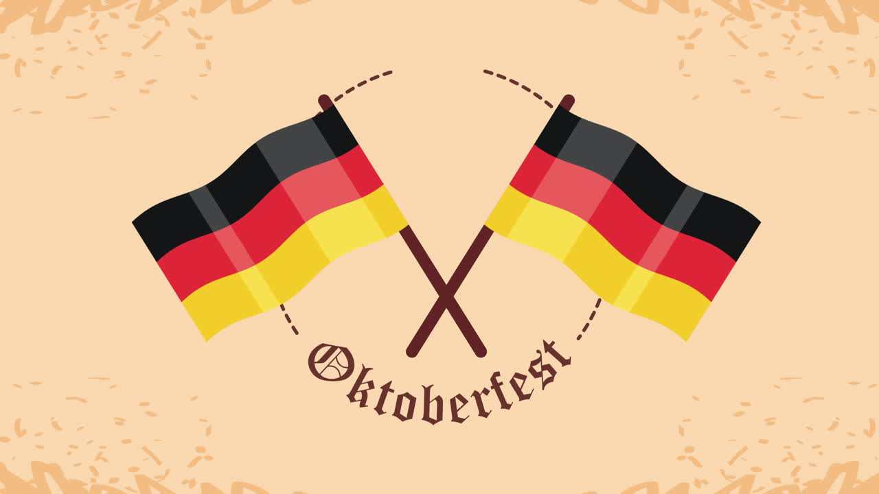 октябрьский фестиваль немецкие флаги