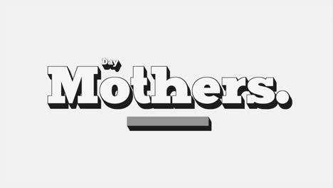 mothers day text on fashion white gradient