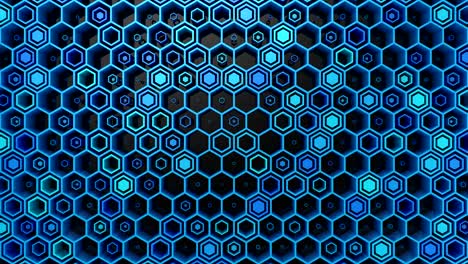 el fondo de los hexágonos