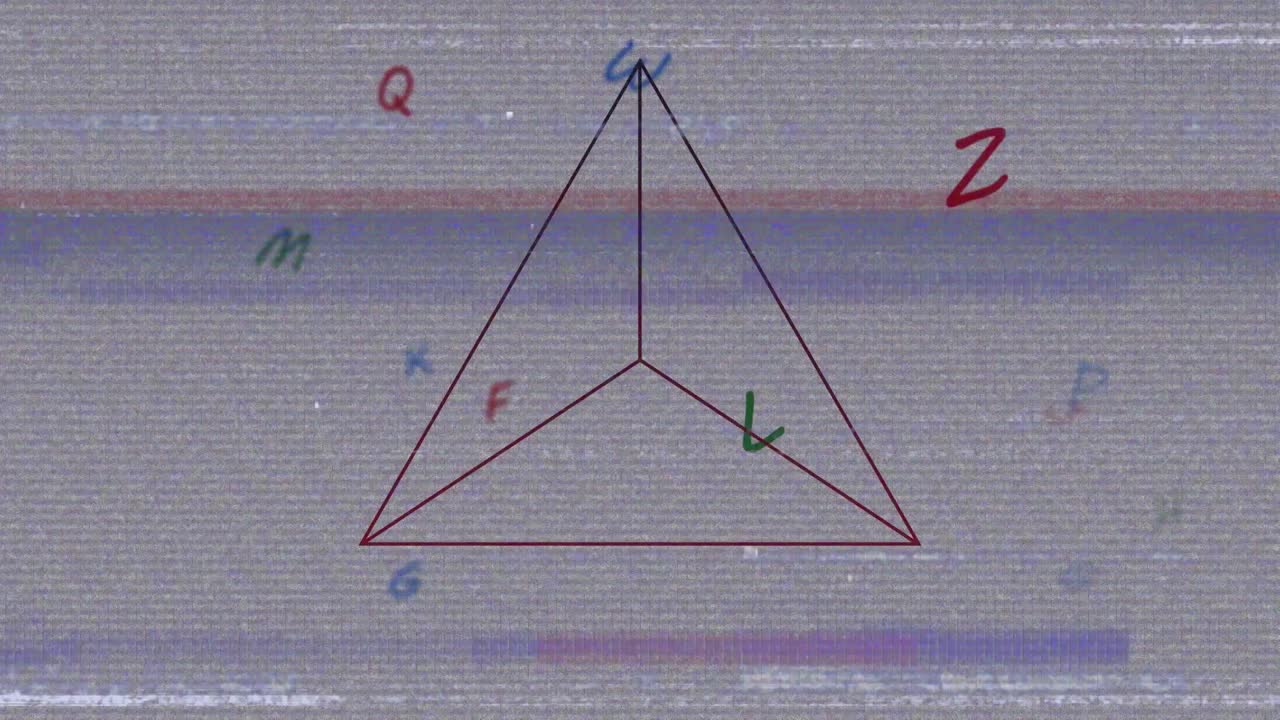 데이터 처리, 글자 및 기하학적 그림의 애니메이션