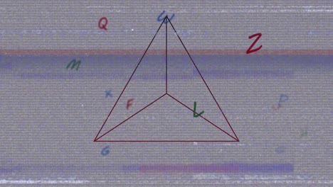 Animación-De-Procesamiento-De-Datos,-Letras-Y-Figuras-Geométricas.