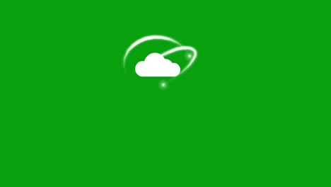 cloud secure green screen motion graphics