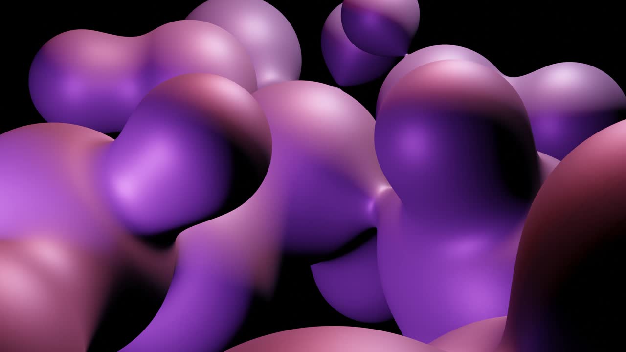 Floating lava bubbles on a dark background