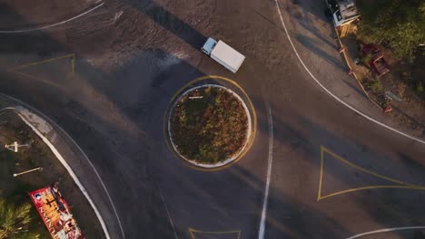 Ascending-On-Roundabout-Roads-During-Sunset-Near-Tuxpan,-Jalisco-Mexico