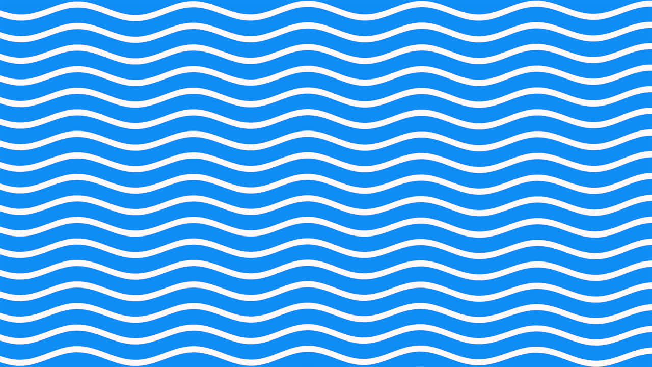 Blue waves geometric pattern