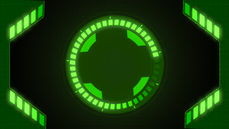 reloj digital verde prominente con pantalla clara brilla en el centro de la imagen