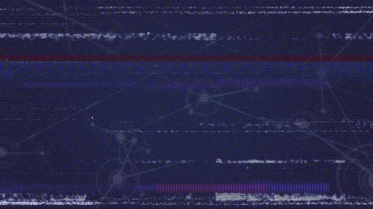 데이터 처리를 통해 연결 네트워크의 애니메이션