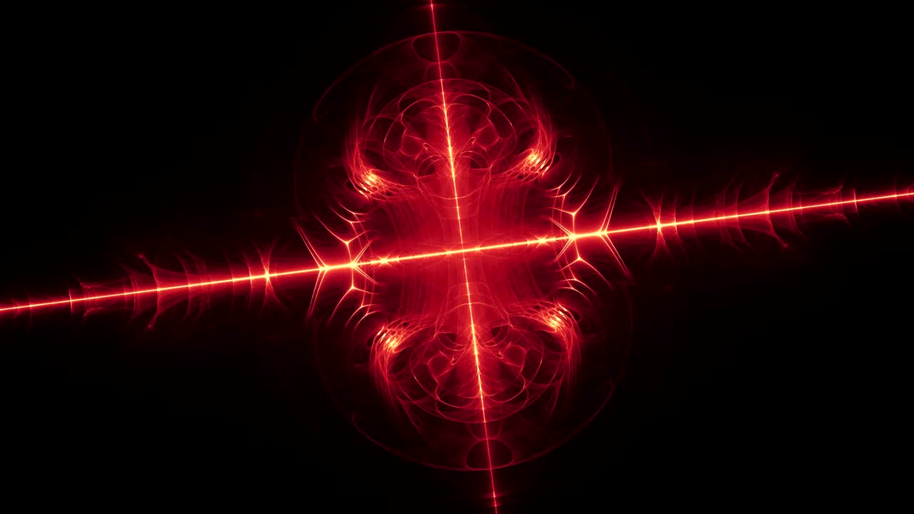 animación digital de una forma fractal en bucle