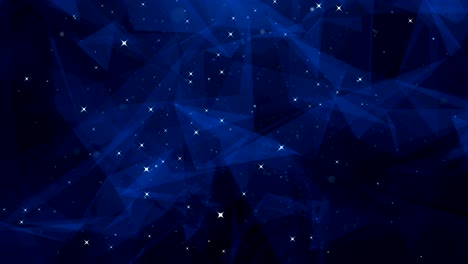 triángulos abstractos de bucle de fondo con luz