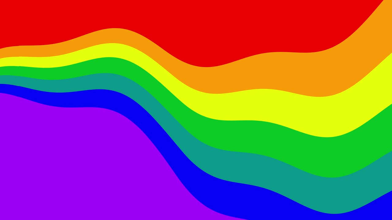 sinfonía del arco iris ondulante: un caleidoscopio de colores en un fondo dinámico y enérgico, celebrando la diversidad y la expresión alegre