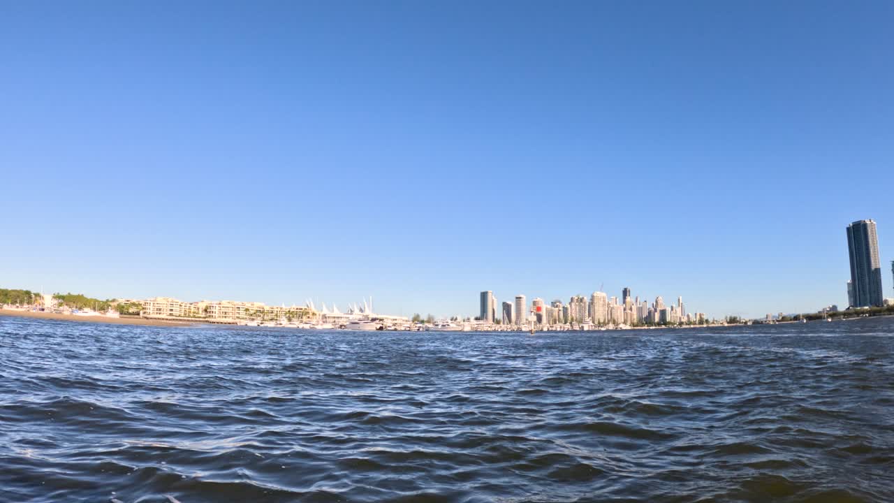 Boat ride showcasing Gold Coast skyline and water