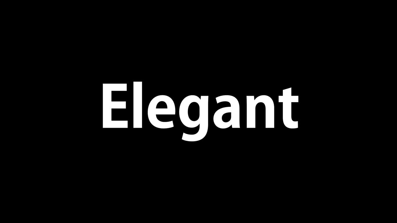 mensaje de animación de texto elegante gráficos de movimiento