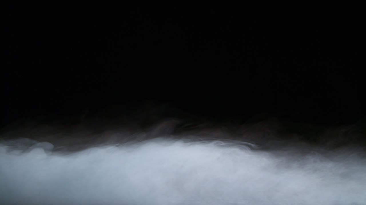 현실적인 건조 얼음 연기 구름 안개 오버레이