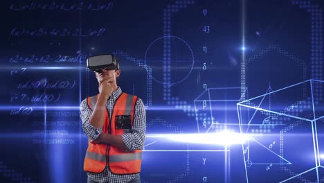 Site-workers-using-VR-headset-over-animated-background.