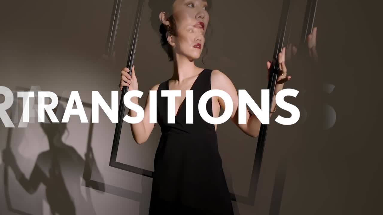 Fashionable women showcasing dynamic motion and transitions in studio portraits