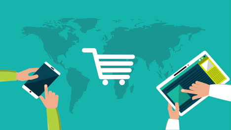 compras globales de comercio electrónico