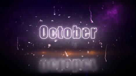 October-neon-lights-sign-revealed-through-a-storm-with-flickering-lights