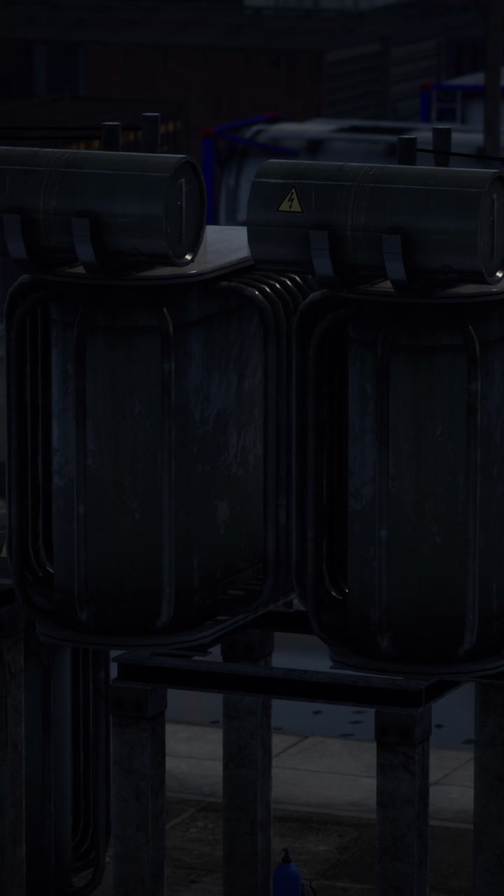 primer plano de un transformador