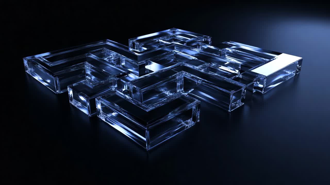 Abstract Glass Maze