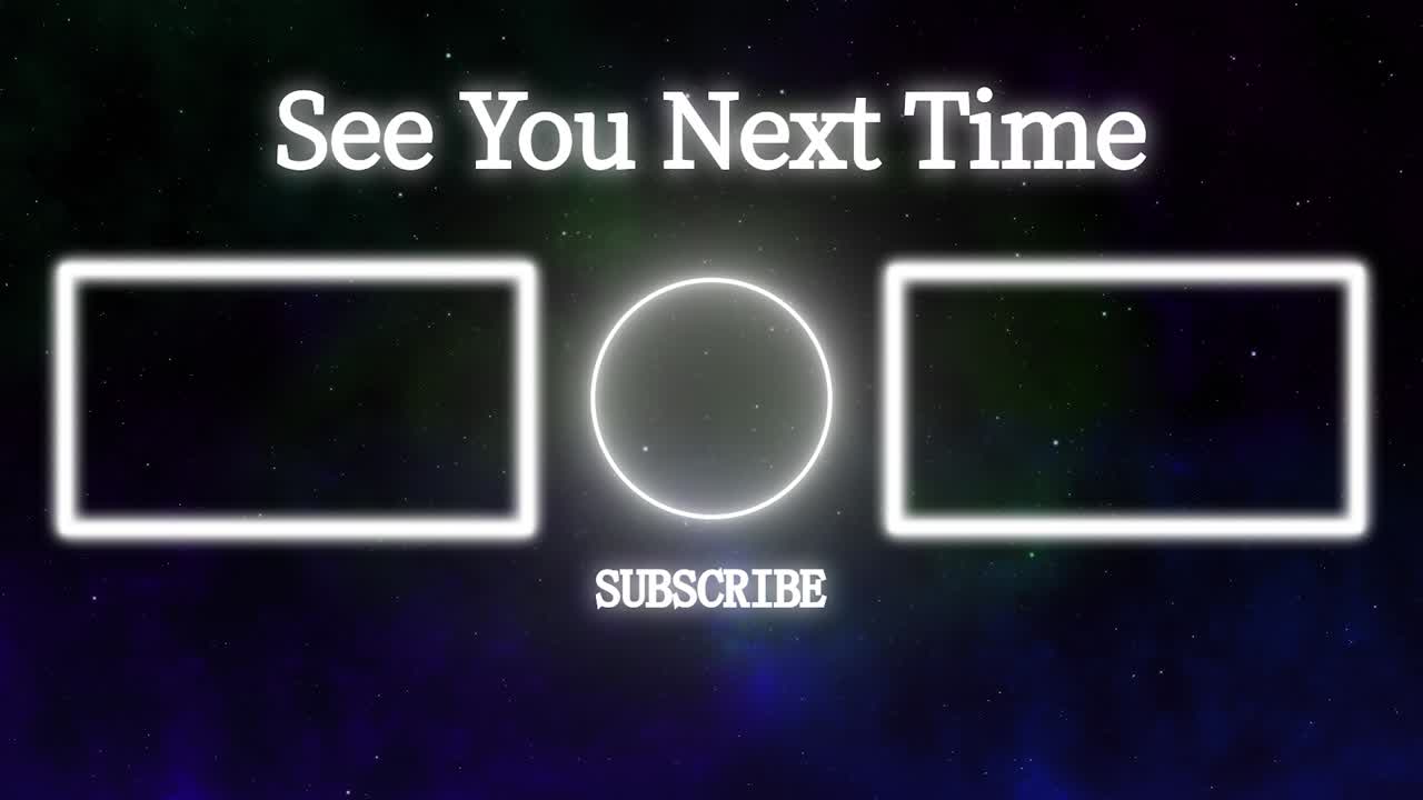 간단한 그라데이션 엔드 카드 엔딩 스크린 모션 그래픽