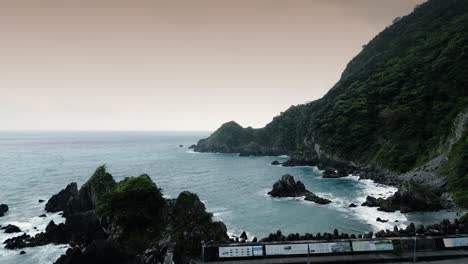 fenniaolin fishing harbor fish port on the taiwanese east coast, stunning taiwan coastline