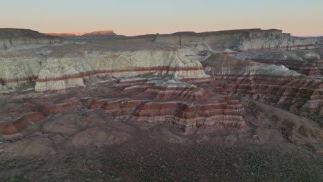 Drone-shot-of-painted-desert