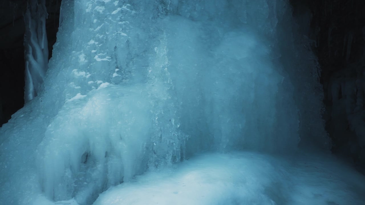 Water moving under thick layer of ice