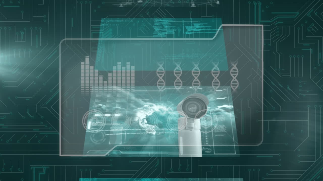 animación de diversos datos en carpetas y pantallas móviles a través de circuitos integrados