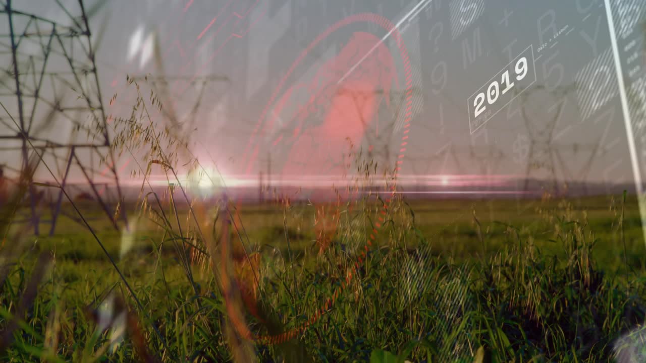 Nach der Stille blendet ein digitales Overlay über einem Dämmerungspylon ein, ein roter Ring pulsiert und aktualisiert den Zeitachsenfortschritt.