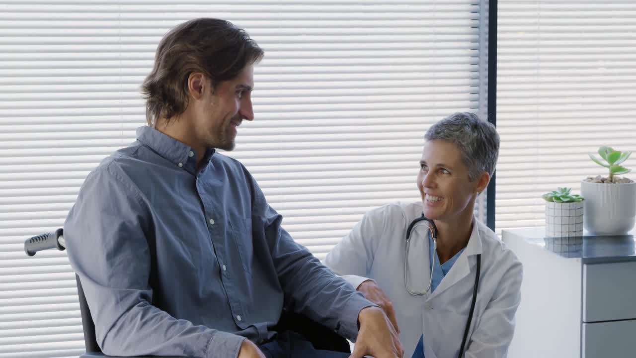 profesional médico en el trabajo