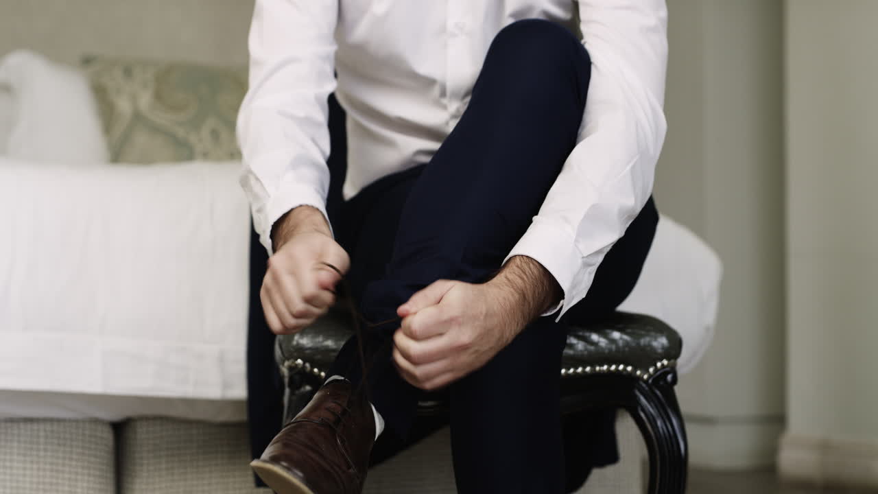 This is not the only knot he'll be tying today