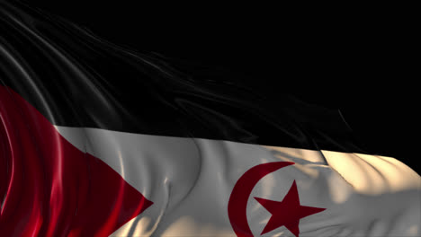 waving flag of tunisia