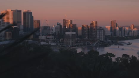 australia - perth city sunset. swan river