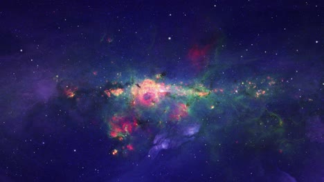 un viaje galáctico en el espacio