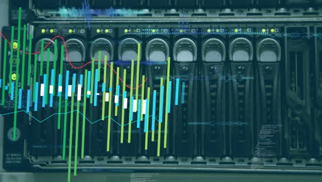 animation of digital data processing over computer servers