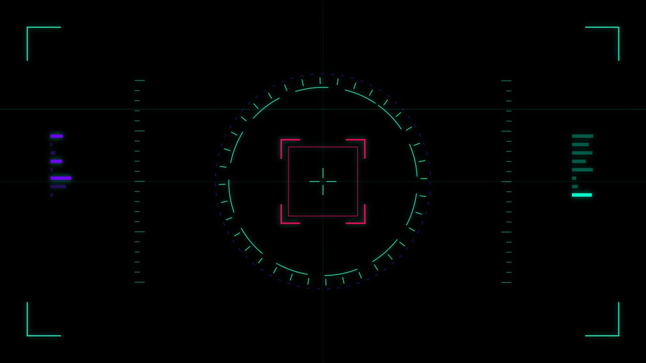 Futuristic Digital Heads Up Display Interface Animation
