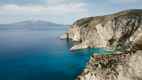 Vista-Idílica-Del-Islote-Zakynthos-Marathonisi-En-La-Bahía-De-Laganas,-Grecia