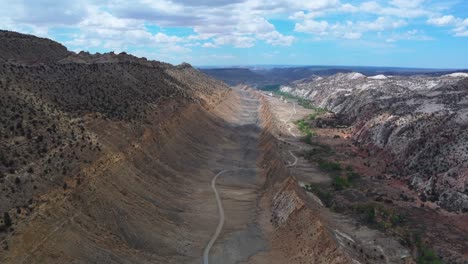 semi-arid desert with mountainscape in utah, united states