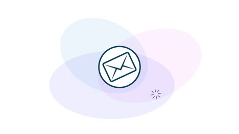 social media marketing set icons animation