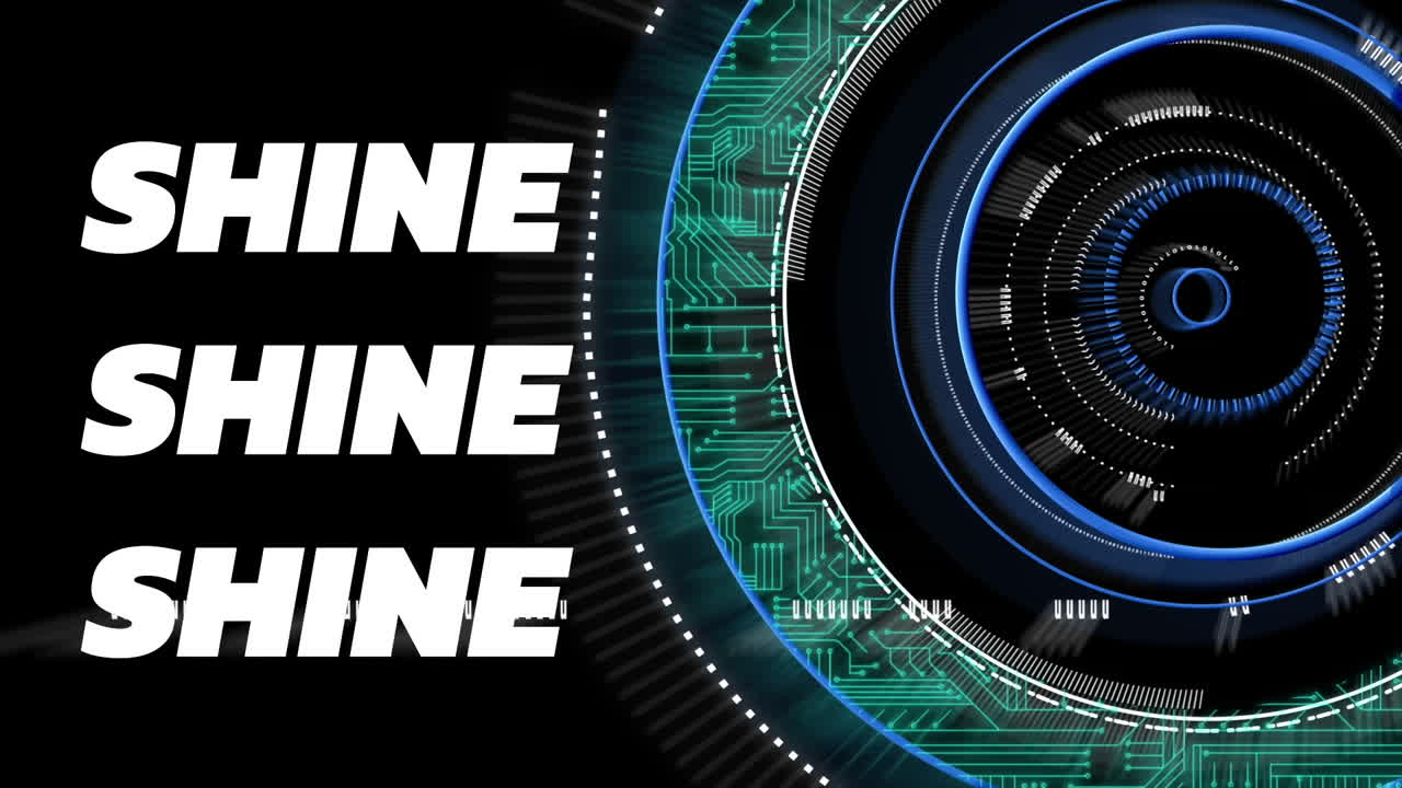 마더보드 위에  ⁇ 색 텍스트로 빛나는 애니메이션과 검은색으로 회전하는 스캐너